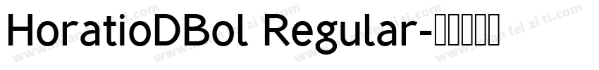 HoratioDBol Regular字体转换